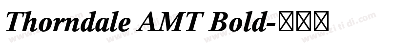 Thorndale AMT Bold字体转换